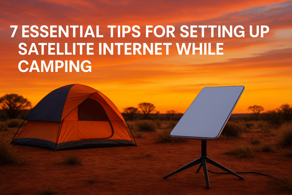 7 Essential Tips for Setting Up Satellite Internet While Camping